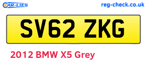 SV62ZKG are the vehicle registration plates.