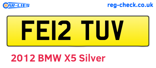 FE12TUV are the vehicle registration plates.