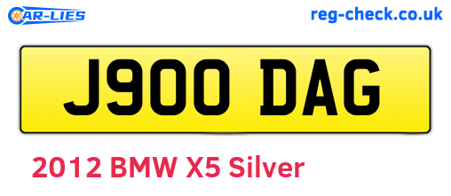 J900DAG are the vehicle registration plates.