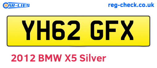 YH62GFX are the vehicle registration plates.