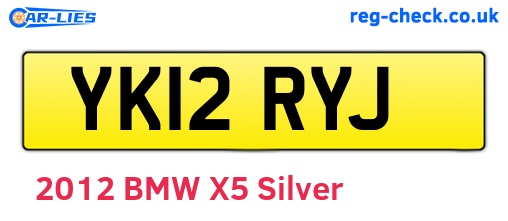 YK12RYJ are the vehicle registration plates.