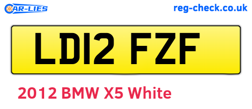 LD12FZF are the vehicle registration plates.