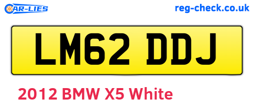 LM62DDJ are the vehicle registration plates.