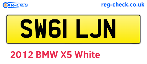SW61LJN are the vehicle registration plates.