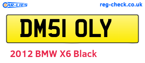 DM51OLY are the vehicle registration plates.