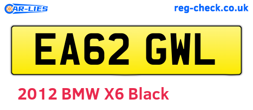 EA62GWL are the vehicle registration plates.