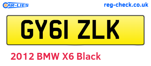 GY61ZLK are the vehicle registration plates.