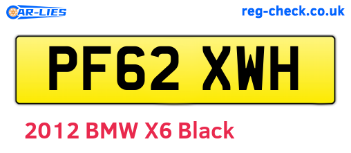 PF62XWH are the vehicle registration plates.