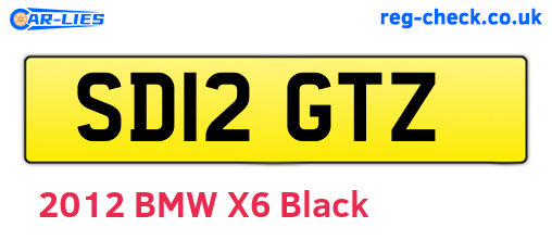 SD12GTZ are the vehicle registration plates.