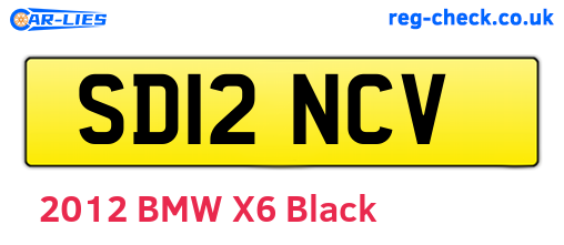 SD12NCV are the vehicle registration plates.