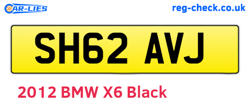 SH62AVJ are the vehicle registration plates.