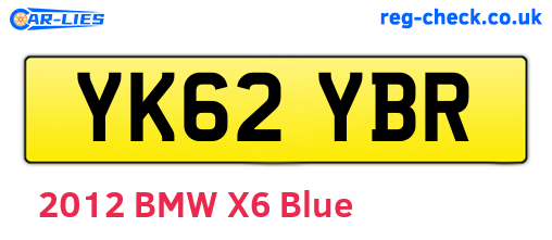 YK62YBR are the vehicle registration plates.