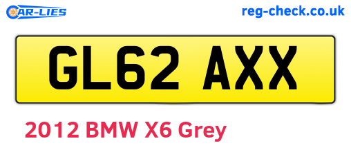 GL62AXX are the vehicle registration plates.