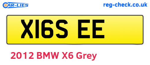X16SEE are the vehicle registration plates.