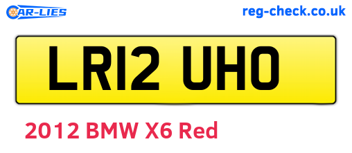 LR12UHO are the vehicle registration plates.