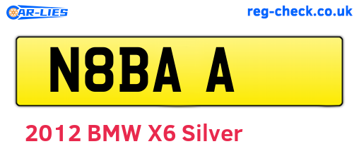 N8BAA are the vehicle registration plates.