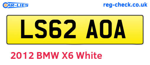 LS62AOA are the vehicle registration plates.