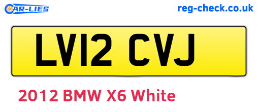 LV12CVJ are the vehicle registration plates.