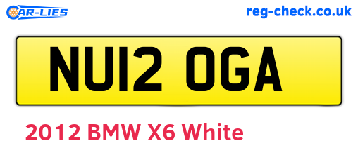 NU12OGA are the vehicle registration plates.