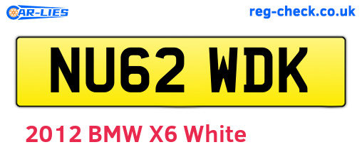 NU62WDK are the vehicle registration plates.