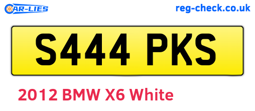 S444PKS are the vehicle registration plates.