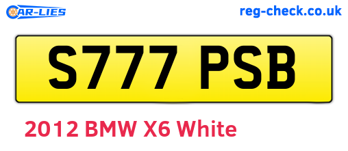S777PSB are the vehicle registration plates.