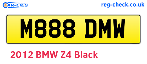 M888DMW are the vehicle registration plates.