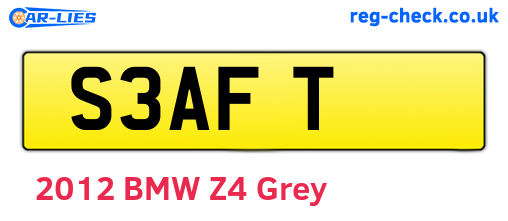 S3AFT are the vehicle registration plates.