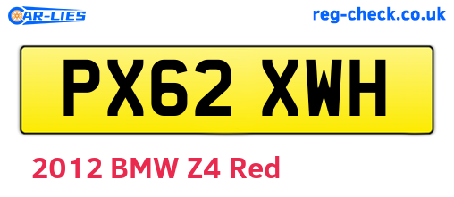PX62XWH are the vehicle registration plates.