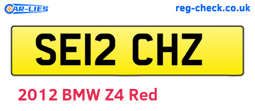 SE12CHZ are the vehicle registration plates.