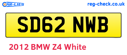 SD62NWB are the vehicle registration plates.