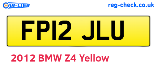 FP12JLU are the vehicle registration plates.