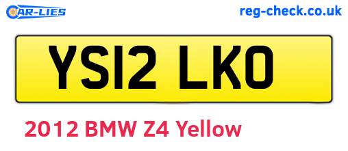 YS12LKO are the vehicle registration plates.