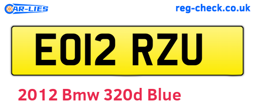 Blue 2012 Bmw 320d (EO12RZU)