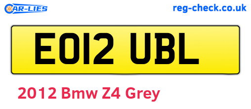Grey 2012 Bmw Z4 (EO12UBL)
