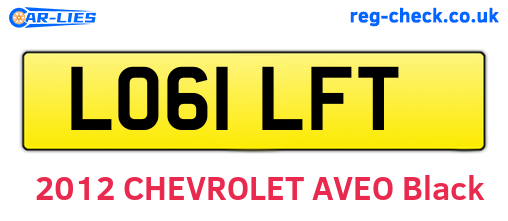 LO61LFT are the vehicle registration plates.