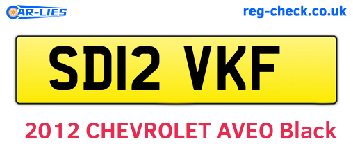 SD12VKF are the vehicle registration plates.