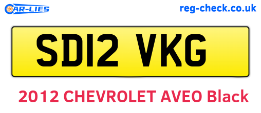 SD12VKG are the vehicle registration plates.