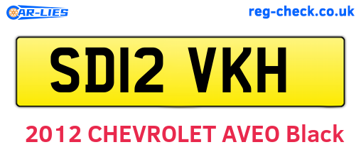 SD12VKH are the vehicle registration plates.