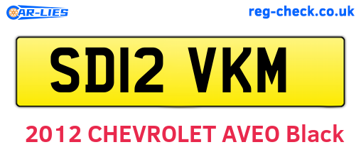 SD12VKM are the vehicle registration plates.