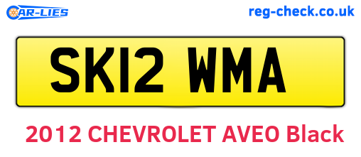 SK12WMA are the vehicle registration plates.