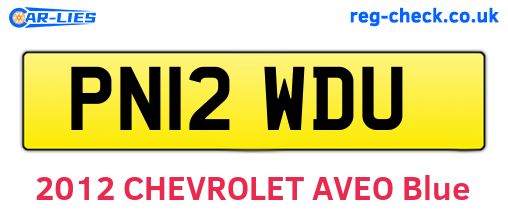 PN12WDU are the vehicle registration plates.