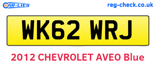 WK62WRJ are the vehicle registration plates.