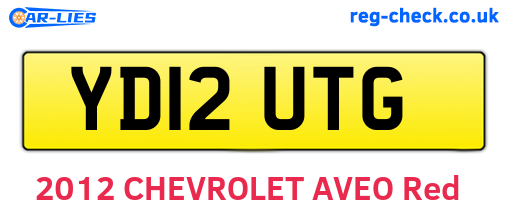 YD12UTG are the vehicle registration plates.