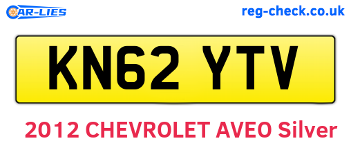 KN62YTV are the vehicle registration plates.