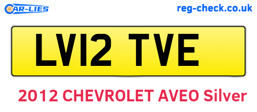 LV12TVE are the vehicle registration plates.