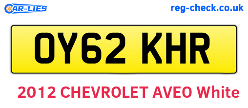 OY62KHR are the vehicle registration plates.