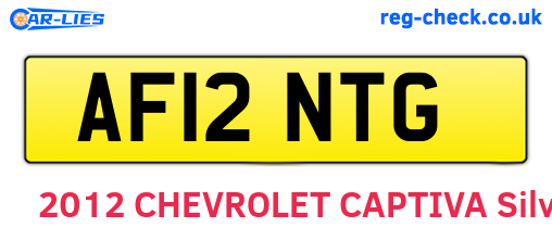 AF12NTG are the vehicle registration plates.