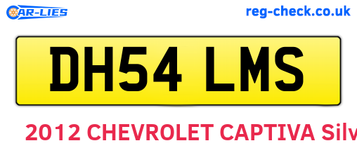 DH54LMS are the vehicle registration plates.