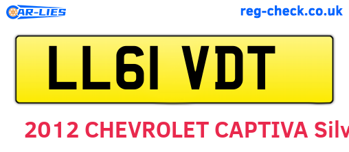 LL61VDT are the vehicle registration plates.